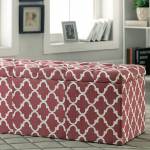 ZAIRA I STORAGE OTTOMAN RED CM-BN6033RD